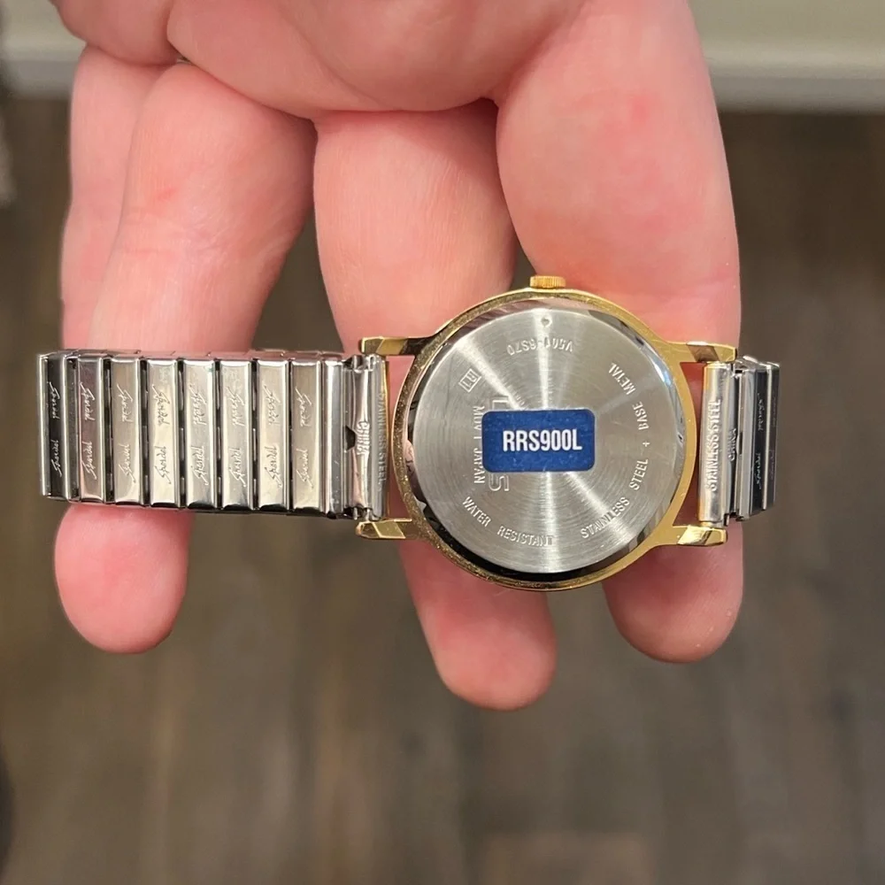 vintage Lorus Gold and Silver Mickey Mouse Watch